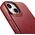iCarer iCarer CE Oil Wax Premium Leather Folio Case skórzane etui iPhone 14 Plus z klapką magnetyczne MagSafe czerwony (AKI14220707-RD)