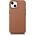 iCarer iCarer Case Leather pokrowiec etui z naturalnej skóry do iPhone 14 brązowy (WMI14220705-BN) (kompatybilne z MagSafe)