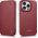 iCarer iCarer CE Premium Leather Folio Case skórzane etui iPhone 14 Pro z klapką magnetyczne MagSafe czerwony (WMI14220714-RD)