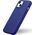 iCarer iCarer Litchi Premium Leather Case skórzane etui iPhone 14 Plus magnetyczne z MagSafe ciemnoniebieski (WMI14220711-DB)
