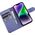 iCarer iCarer Wallet Case 2in1 etui iPhone 14 skórzany pokrowiec z klapką Anti-RFID jasnofioletowy (WMI14220725-LP)