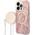 Guess Zestaw Guess GUBPP14LHJEACSP Case+ Charger iPhone 14 Pro 6,1" różowy/pink hard case Jungle MagSafe NoSize