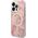 Guess Zestaw Guess GUBPP14LHJEACSP Case+ Charger iPhone 14 Pro 6,1" różowy/pink hard case Jungle MagSafe NoSize