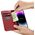 iCarer iCarer Wallet Case 2in1 etui iPhone 14 Pro skórzany pokrowiec z klapką Anti-RFID czerwony (WMI14220726-RD)