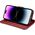 iCarer iCarer Wallet Case 2in1 etui iPhone 14 Pro skórzany pokrowiec z klapką Anti-RFID czerwony (WMI14220726-RD)
