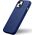 iCarer iCarer Case Leather pokrowiec etui z naturalnej skóry do iPhone 14 Plus niebieski (kompatybilne z MagSafe)
