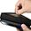 iCarer iCarer Oil Wax Wallet Case 2in1 etui iPhone 14 Pro skórzany pokrowiec z klapką Anti-RFID czarny (WMI14220722-BK)