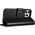 iCarer iCarer Oil Wax Wallet Case 2in1 etui iPhone 14 Pro skórzany pokrowiec z klapką Anti-RFID czarny (WMI14220722-BK)