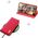 Dux Ducis Dux Ducis Hivo etui Samsung Galaxy S23+ pokrowiec z klapką portfel podstawka blokada RFID czerwone