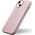 iCarer iCarer Litchi Premium Leather Case skórzane etui iPhone 14 Plus magnetyczne z MagSafe różowy (WMI14220711-PK)