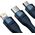 Kabel USB Baseus USB-A - USB-C + microUSB + Lightning 1.2 m Niebieski (BSU3888)