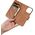 iCarer iCarer Wallet Case 2in1 etui iPhone 14 Pro Max skórzany pokrowiec z klapką Anti-RFID brązowy (WMI14220728-BN)