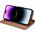 iCarer iCarer Wallet Case 2in1 etui iPhone 14 Pro Max skórzany pokrowiec z klapką Anti-RFID brązowy (WMI14220728-BN)