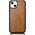 iCarer iCarer Leather Oil Wax etui pokryte naturalną skórą do iPhone 14 Plus (kompatybilne z MagSafe) brązowy (WMI14220719-TN)