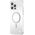 Kingxbar Kingxbar PQY Go Out Series magnetyczne etui iPhone 14 Plus MagSafe srebrne