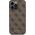 Guess Guess GUHCP15XG4GFBR iPhone 15 Pro Max 6.7" brązowy/brown hard case 4G Metal Gold Logo