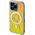 Kingxbar Etui silikonowe MagSafe Kingxbar PQY Crack Series do iPhone 15 Pro Max - holograficzne
