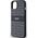 DKNY DKNY DKHCP14SPRTHSLK iPhone 14 / 15 / 13 6.1" czarny/black hardcase Leather Mono Stripe & Metal Logo