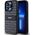 DKNY DKNY DKHCP14XPRTHSLK iPhone 14 Pro Max 6.7" czarny/black hardcase Leather Mono Stripe & Metal Logo