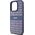 DKNY DKNY DKHCP15LPRTHSLB iPhone 15 Pro 6.1" niebieski/blue hardcase Leather Mono Stripe & Metal Logo