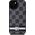 DKNY DKNY DKHCP15MPCPTSSK iPhone 15 Plus / 14 Plus 6.7" czarny/black hardcase Leather Checkered Mono Pattern & Printed Stripes