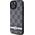 DKNY DKNY DKHCP15SPCPTSSK iPhone 15 / 14 / 13 6.1" czarny/black hardcase Leather Checkered Mono Pattern & Printed Stripes