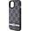 DKNY DKNY DKHCP15SPCPTSSK iPhone 15 / 14 / 13 6.1" czarny/black hardcase Leather Checkered Mono Pattern & Printed Stripes