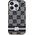 DKNY DKNY DKHMP14LHCPTSK iPhone 14 Pro 6.1" czarny/black hardcase IML Checkered Mono Pattern & Printed Stripes MagSafe