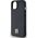 DKNY DKNY DKHMP14SPSHRPSK iPhone 14 / 15 / 13 czarny/black hardcase Leather Monogram Pattern Metal Logo MagSafe