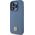 DKNY DKNY DKHMP15LPSHRPSB iPhone 15 Pro 6.1" niebieski/blue hardcase Leather Monogram Pattern Metal Logo MagSafe