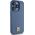 DKNY DKNY DKHMP15LPSHRPSB iPhone 15 Pro 6.1" niebieski/blue hardcase Leather Monogram Pattern Metal Logo MagSafe