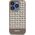 DKNY DKNY DKHMP15LPSOSPW iPhone 15 Pro 6.1" brązowy/brown hardcase Leather Printed Pattern Metal Logo MagSafe