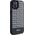 DKNY DKNY DKHMP15SPSOSPK iPhone 15 / 14 / 13 6.1" czarny/black hardcase Leather Printed Pattern Metal Logo MagSafe