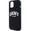 DKNY DKNY Liquid Silicone White Printed Logo MagSafe - Etui iPhone 14 / 15 / 13 (czarny)