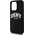 DKNY DKNY Liquid Silicone White Printed Logo MagSafe - Etui iPhone 13 Pro (czarny)