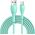 Kabel USB Joyroom USB-A - microUSB 2 m Zielony (JYR988)