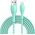Kabel USB Joyroom USB-A - Lightning 2 m Zielony (JYR987)