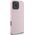 Guess Guess GUHMP15XPGHSMMP iPhone 15 Pro Max 6.7" różowy/pink MagSafe PU Grained Gold Ring