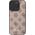 Guess Guess GUHMP16SPGPYSW iPhone 16 6.1" brązowy/brown hardcase Peony Script MagSafe