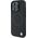 BMW BMW BMHCP16L23RCGPK iPhone 16 Pro 6.3" czarny/black hardcase Sign Leather Crossing Lines Pattern