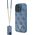 Guess Guess GUHCP16XP4TDSCPB iPhone 16 Pro Max 6.9" niebieski/blue hardcase Leather Metal Logo Strass Crossbody