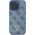 Guess Guess GUHCP16XP4TDSCPB iPhone 16 Pro Max 6.9" niebieski/blue hardcase Leather Metal Logo Strass Crossbody
