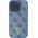 Guess Guess GUHCP16SP4TDPB iPhone 16 6.1" niebieski/blue hardcase Leather 4G Triangle Strass MagSafe
