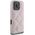 Guess Guess GUHCP16XPSQSQSP iPhone 16 Pro Max 6.9" różowy/pink hardcase Quilted Metal Logo