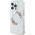 Guess Guess GUHMP16SHFWFCT iPhone 16 6.1" przeźroczysty/transparent hardcase IML Flowers Wreath MagSafe