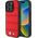 BMW BMW BMHMP16L23PUSPR iPhone 16 Pro 6.3" czerwony/red hardcase M Perforated And Stitched Line MagSafe