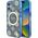 Guess Guess GUHMP16SH4PYEEB iPhone 16 6.1" niebieski/blue hardcase IML Peony On 4G Background MagSafe