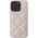 Guess Guess GUHCP16SPSQSQSP iPhone 16 6.1" różówy/pink hardcase Quiled Metal Logo