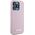 Karl Lagerfeld Karl Lagerfeld KLHMP15LPGMSRPP iPhone 15  Pro 6.1" różowy/pink hardcase FW Metal Plate MagSafe
