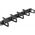 Delock DeLOCK 66850, Cable management panel, Black, Metal, Plastic, 1U, China, 48.3 cm (19")